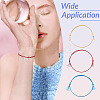 30Pcs 6 Colors Polyester Braided Cord Bracelet Making AJEW-TA00047-8