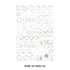 Laser Hot Stamping Nail Art Stickers Decals MRMJ-R088-33-R082-01-2