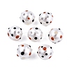 Spot Pattern Opaque ABS Plastic Imitation Pearl Enamel Beads KY-G020-02A-3