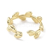 Brass Open Cuff Rings for Women RJEW-A028-03G-3