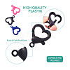 120Pcs 10 Colors Plastic Lobster Claw Clasps KY-YS0001-05-4