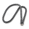 Column Synthetic Non-Magnetic Hematite Beaded Necklaces NJEW-R020-08-4