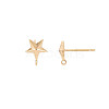 Brass Stud Earring Findings KK-S364-154-3