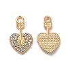 Alloy Crystal Rhinestone Pendants PALLOY-B009-05KCG-1