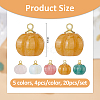 20Pcs 5 Colors Natural Green Aventurine & Topaz Jade & Rose Quartz PALLOY-FH00086-2
