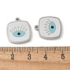 304 Stainless Steel Enamel Pendants STAS-A080-17P-01-3