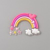 PVC Plastic Cabochons SIL-WH0019-15C-1