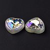 Rainbow Iridescent Plating Acrylic Cabochons X-OACR-E011-05-4