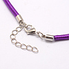 Silk Cord Necklaces Making NFS005-09-3