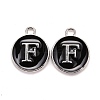 Platinum Plated Alloy Charms LS-ENAM-S118-02F-P-1