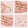 Beebeecraft 8Pcs 2 Style Brass Pendants KK-BBC0003-93-4