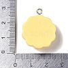 Opaque Resin Pendants RESI-S403-04B-3