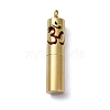 Ion Plating(IP) Openable 304 Stainless Steel Perfume Bottle Pendants STAS-D097-11G-1