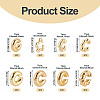 2 Sets 2 Style Adjustable CCB Plastic Cuff Earrings EJEW-TA0001-54-3
