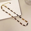 Natural Tiger Eye Column & White Shell Beaded Necklaces WN0722-3