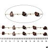 Handmade Natural Mahogany Obsidian Chip Beaded Chains CHC-F020-09G-16-2