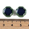 Two Tone Crackle Glass Beads GLAA-Z007-11E-4