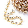 Brass Rhinestone Strass Chains CHC-T002-SS14-01C-2