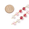 Handmade Glass Pearl Beaded Chain AJEW-JB01134-05-2