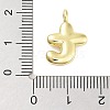 Rack Plating Brass Balloon Letter Pendants KK-C050-01G-T-3