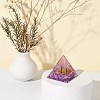 Orgonite Pyramid Resin Display Decorations DJEW-I017-01A-2