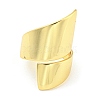 Rack Plating Brass Twist Open Cuff Rings RJEW-Q784-06G-2