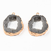 Druzy Resin Pendants RESI-R428-008D-1