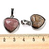 Natural & Synthetic Mixed Gemstone Pendants G-I358-A-4