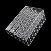 Rectangle 40 Compartments Plastic Bead Storage Containers X-CON-Q025-01-2