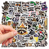 50Pcs Racoon PVC Adhesive Waterproof Stickers Self-Adhesive Stickers PW-WG7C4D4-01-4