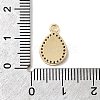 Brass Micro Pave Cubic Zirconia Charms X-KK-H089-07A-G-3
