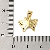 Rack Plating Brass Micro Pave Cubic Zirconia Charms KK-P279-25G-3