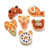 Imitation Food Resin Decoden Cabochons CRES-R199-04-1