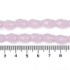 Electroplate Imitation Jade Glass Beads Strands LS-EGLA-N013-J8mm-D01-4
