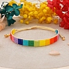 Friendship Loom Pattern Miyuki Seed Beads Bracelets for Women BJEW-Z013-49-3