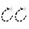 Alloy Dragon Stud Earrings EJEW-R011-02P-4