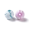 Spray Painted Acrylic Beads OACR-E010-01-3