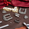 Belt Alloy Buckle Sets FIND-WH0111-299-4