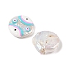 Natural Keshi Pearl Enamel Beads PEAR-G014-04B-2