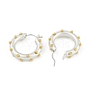 Brass Ring Hoop Earrings EJEW-Q391-22S-3