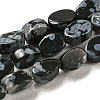 Natural Snowflake Obsidian Beads Strands G-M420-H11-03-1