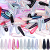 130Pcs 13 Colors Baking Paint Transparent Glass Pendants FIND-SC0023-46B-1