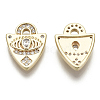 Brass Micro Pave Cubic Zirconia Charms KK-R136-044-NF-2