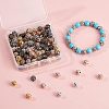 CREATCABIN 140Pcs 7 Colors Alloy Rhinestone Beads RB-CN0001-01-3