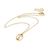 Colorful Cubic Zirconia Constellation Pendant Necklace NJEW-H166-01K-1