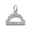 Brass Micro Pave Cubic Zirconia Charms KK-E077-02P-04-1