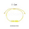Glass Seed Link Bracelet BJEW-JB08894-01-2