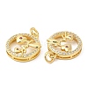 Brass Micro Pave Cubic Zirconia Pendants KK-P236-27G-2