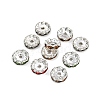 Brass Rhinestone Spacer Beads RB-A014-L12mm-S-5