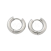 Tarnish Resistant 304 Stainless Steel Huggie Hoop Earrings EJEW-F111-14mm-P-2